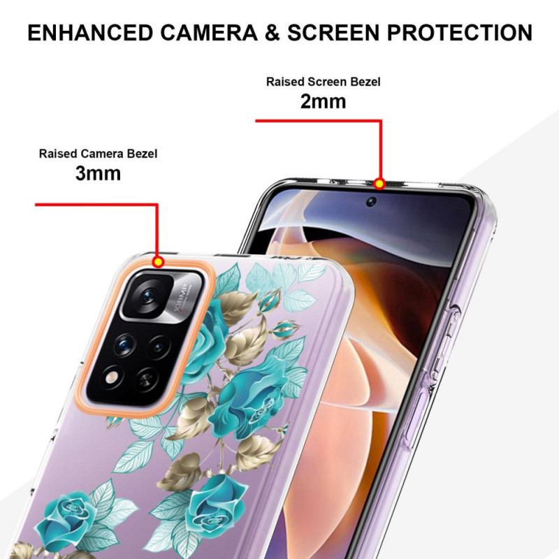 Capa Para Xiaomi Redmi Note 11 Pro Plus 5G Floral Sem Costura