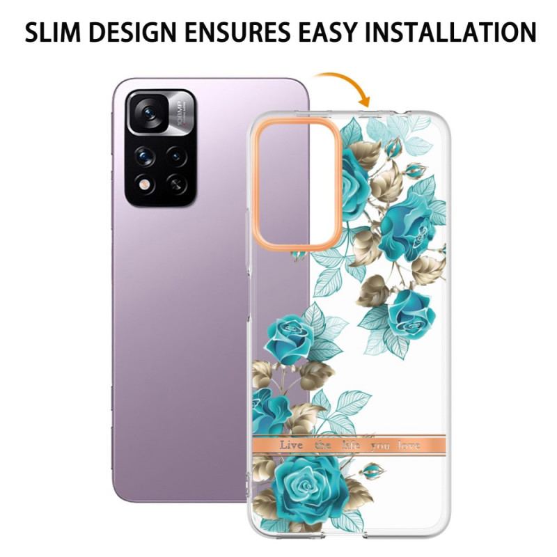 Capa Para Xiaomi Redmi Note 11 Pro Plus 5G Floral Sem Costura