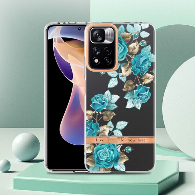 Capa Para Xiaomi Redmi Note 11 Pro Plus 5G Floral Sem Costura