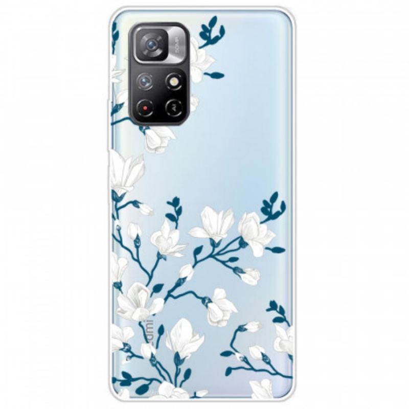 Capa Para Xiaomi Redmi Note 11 Pro Plus 5G Flores Brancas