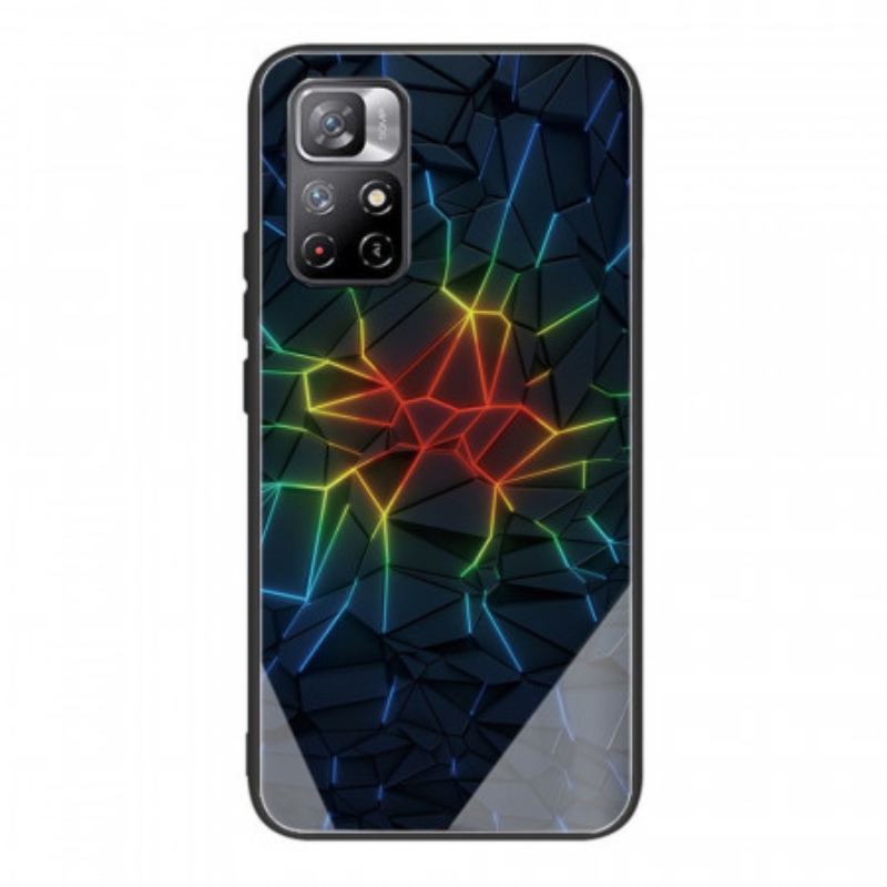 Capa Para Xiaomi Redmi Note 11 Pro Plus 5G Geometria Vidro Temperado