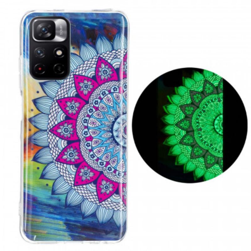 Capa Para Xiaomi Redmi Note 11 Pro Plus 5G Mandala Colorida Fluorescente