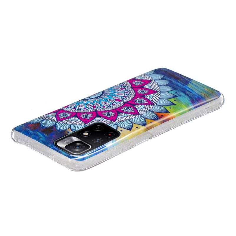 Capa Para Xiaomi Redmi Note 11 Pro Plus 5G Mandala Colorida Fluorescente