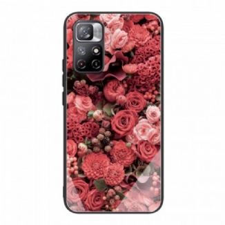 Capa Para Xiaomi Redmi Note 11 Pro Plus 5G Rose Flowers Vidro Temperado