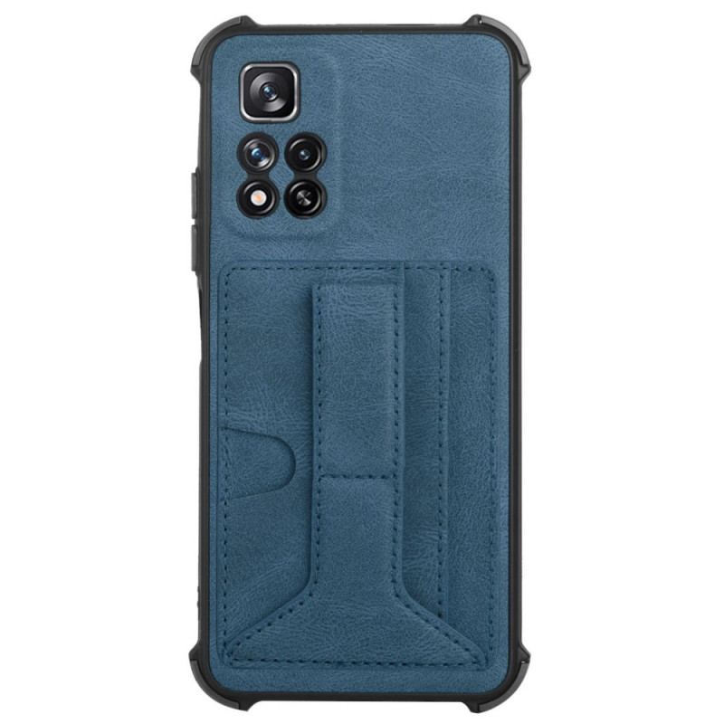 Capa Para Xiaomi Redmi Note 11 Pro Plus 5G Suporte De Couro E Porta-cartões