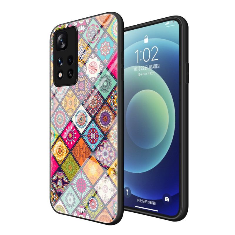 Capa Para Xiaomi Redmi Note 11 Pro Plus 5G Suporte Magnético Patchwork