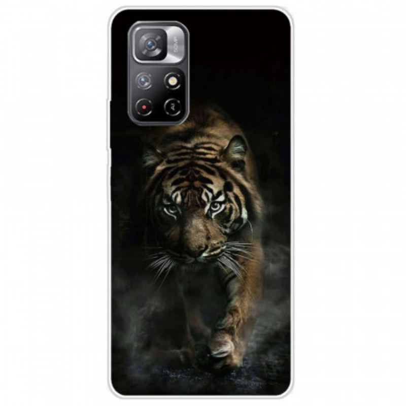 Capa Para Xiaomi Redmi Note 11 Pro Plus 5G Tigre Flexível