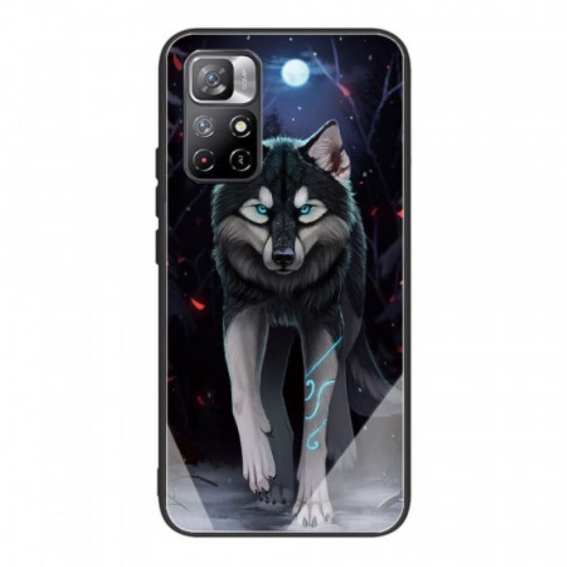 Capa Para Xiaomi Redmi Note 11 Pro Plus 5G Vidro Temperado Lobo