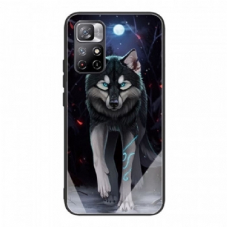 Capa Para Xiaomi Redmi Note 11 Pro Plus 5G Vidro Temperado Lobo