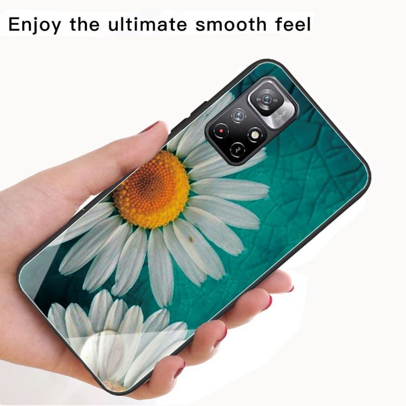 Capa Para Xiaomi Redmi Note 11 Pro Plus 5G Vidro Temperado Margarida