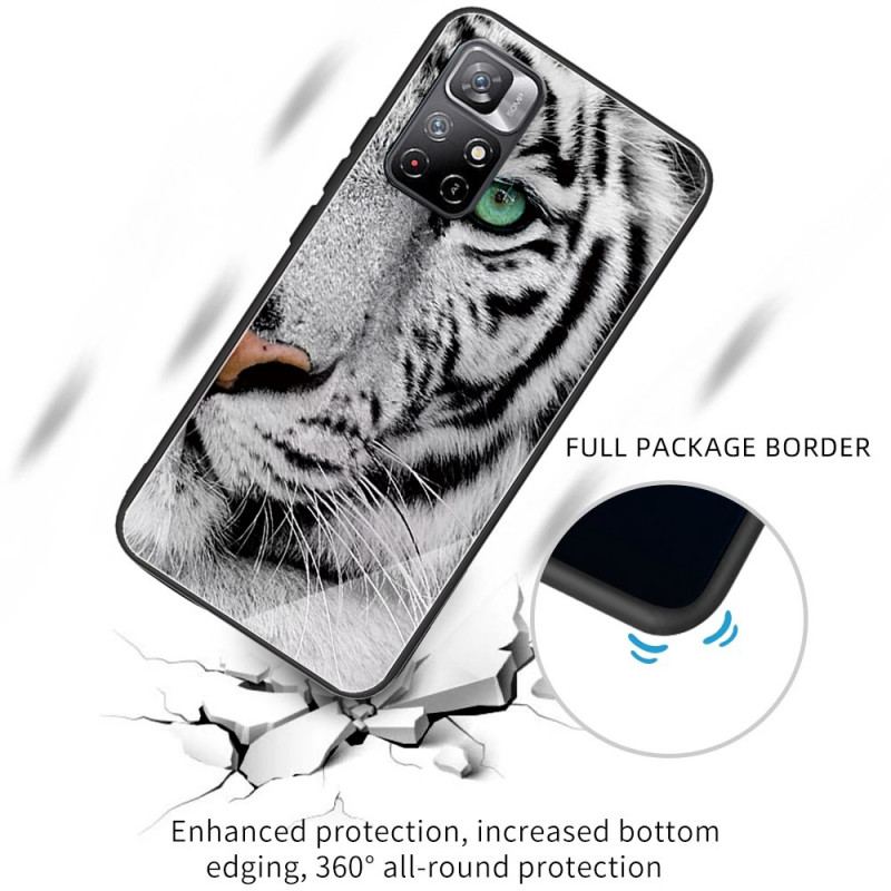 Capa Para Xiaomi Redmi Note 11 Pro Plus 5G Vidro Temperado Tigre