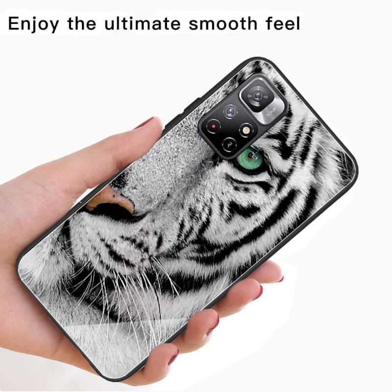 Capa Para Xiaomi Redmi Note 11 Pro Plus 5G Vidro Temperado Tigre