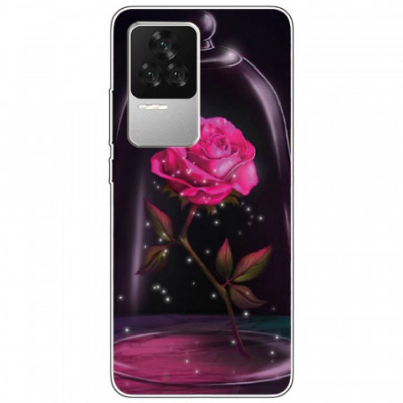 Capa De Celular Para Poco F4 Silicone Rosa