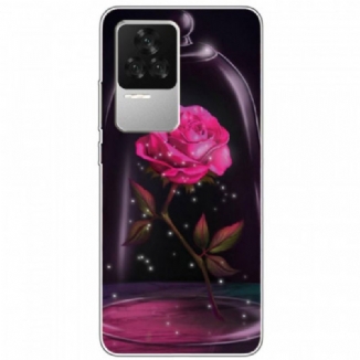 Capa De Celular Para Poco F4 Silicone Rosa