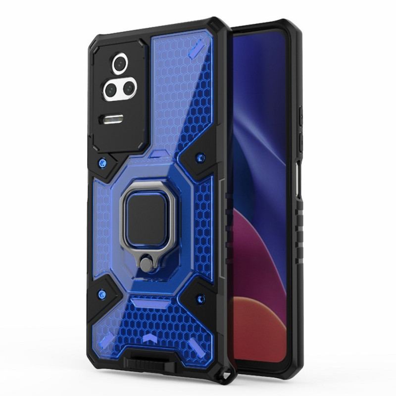 Capa Para Poco F4 Honeycomb Com Suporte De Anel