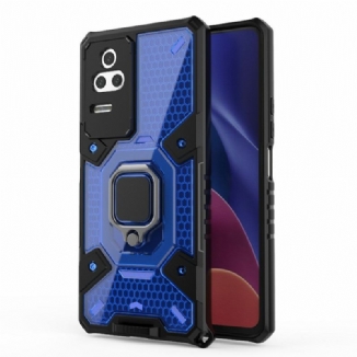 Capa Para Poco F4 Honeycomb Com Suporte De Anel