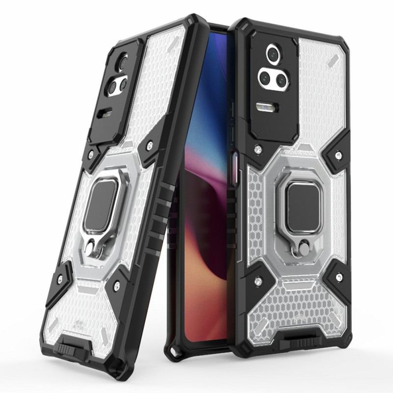 Capa Para Poco F4 Honeycomb Com Suporte De Anel