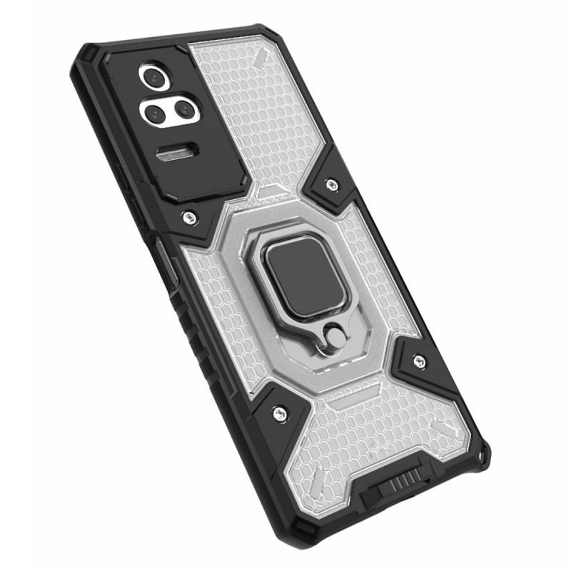 Capa Para Poco F4 Honeycomb Com Suporte De Anel