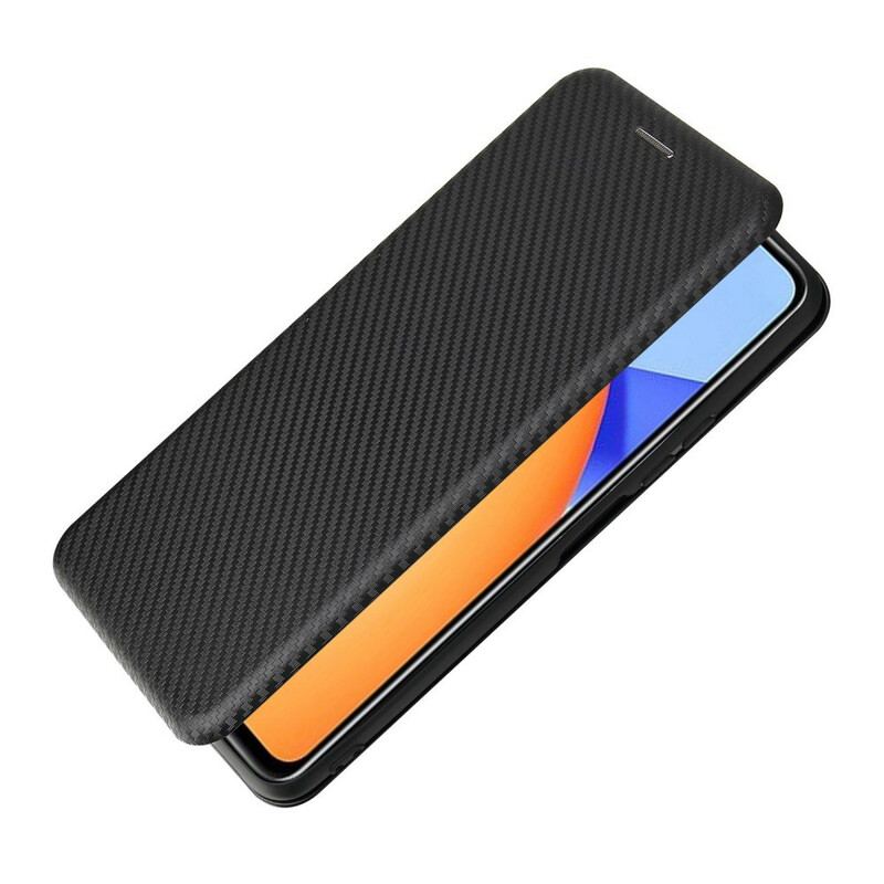 Capa De Celular Para Honor 10X Lite Flip Fibra De Carbono