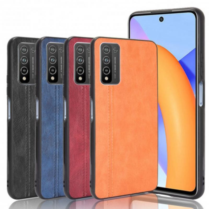 Capa Para Honor 10X Lite Efeito Couro Couture