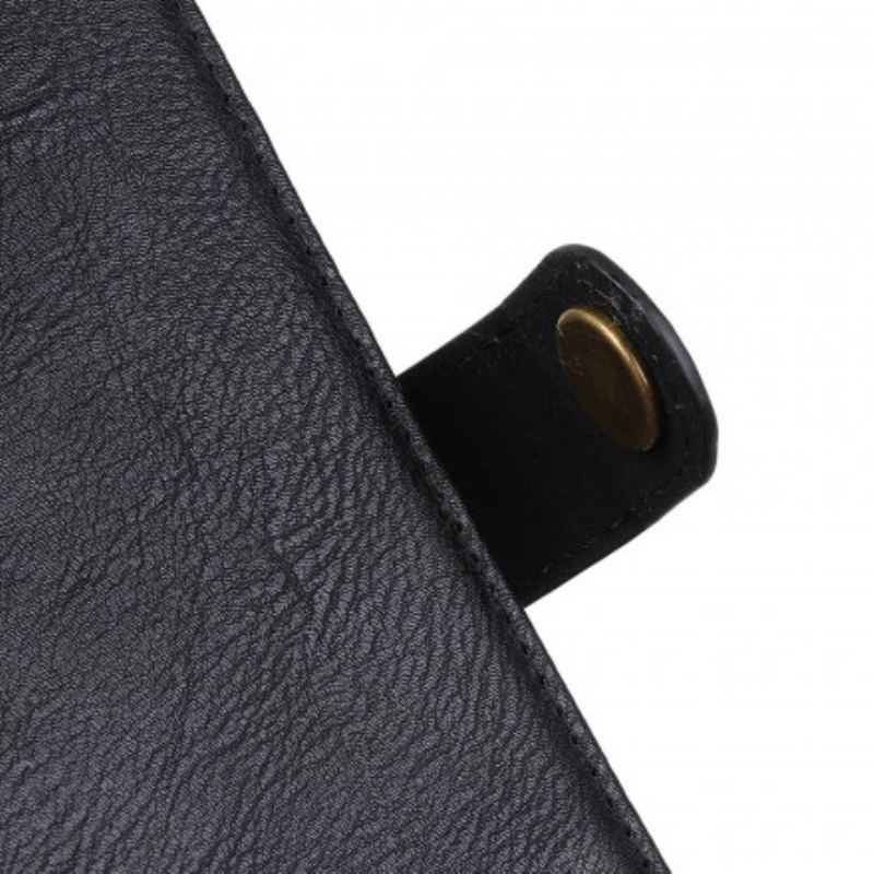 Capa De Couro Para OnePlus 9 Pro Imitação De Couro Khazneh