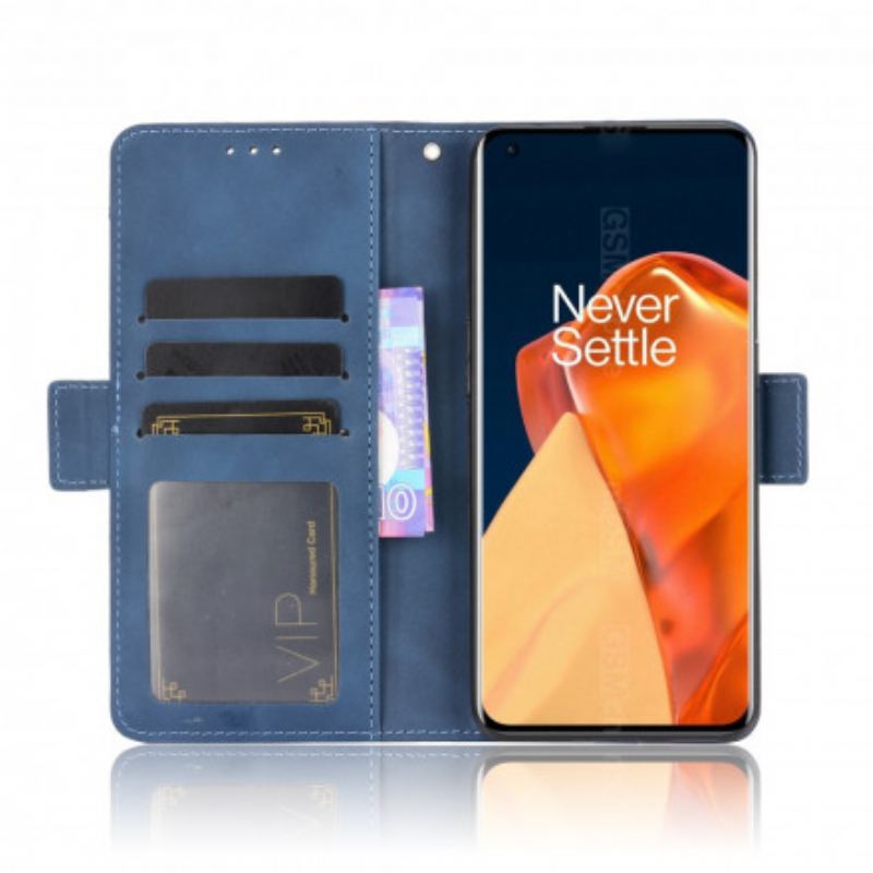 Capa De Couro Para OnePlus 9 Pro Multi-card Premier Class