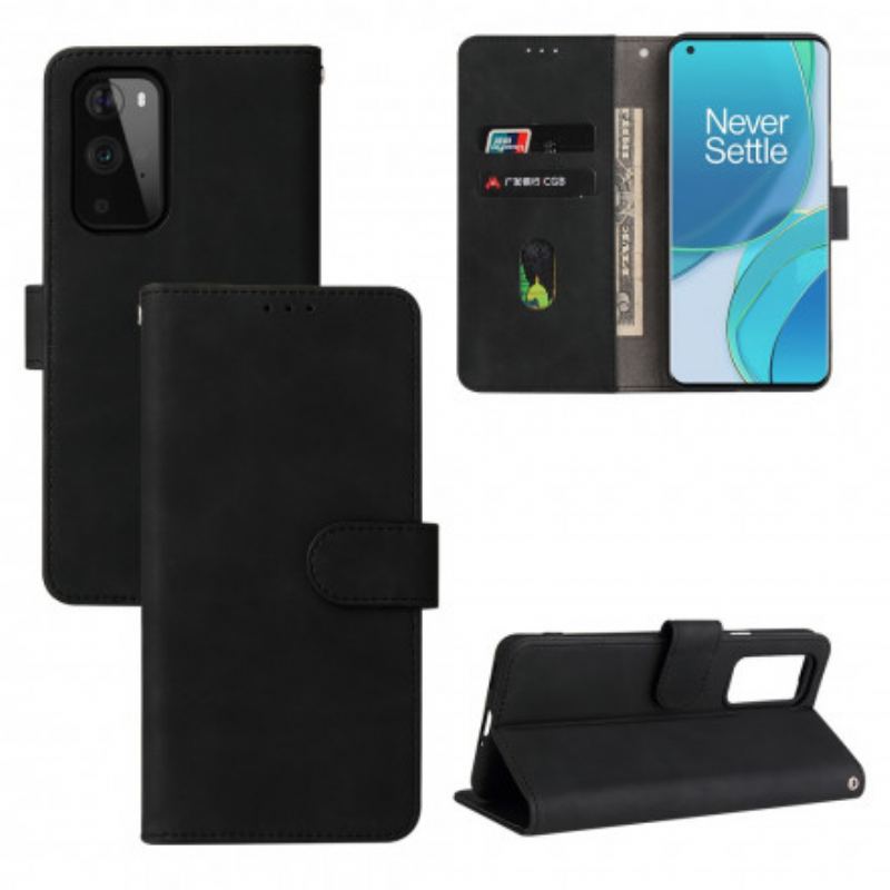 Capa Flip Para OnePlus 9 Pro Toque De Pele