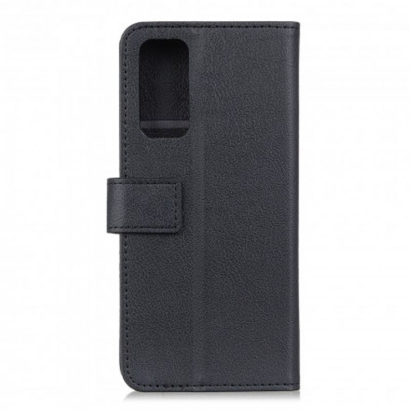 Capa Folio Para OnePlus 9 Pro Efeito Couro Clássico