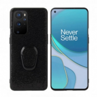 Capa Para OnePlus 9 Pro Black Glitter Ring-suporte