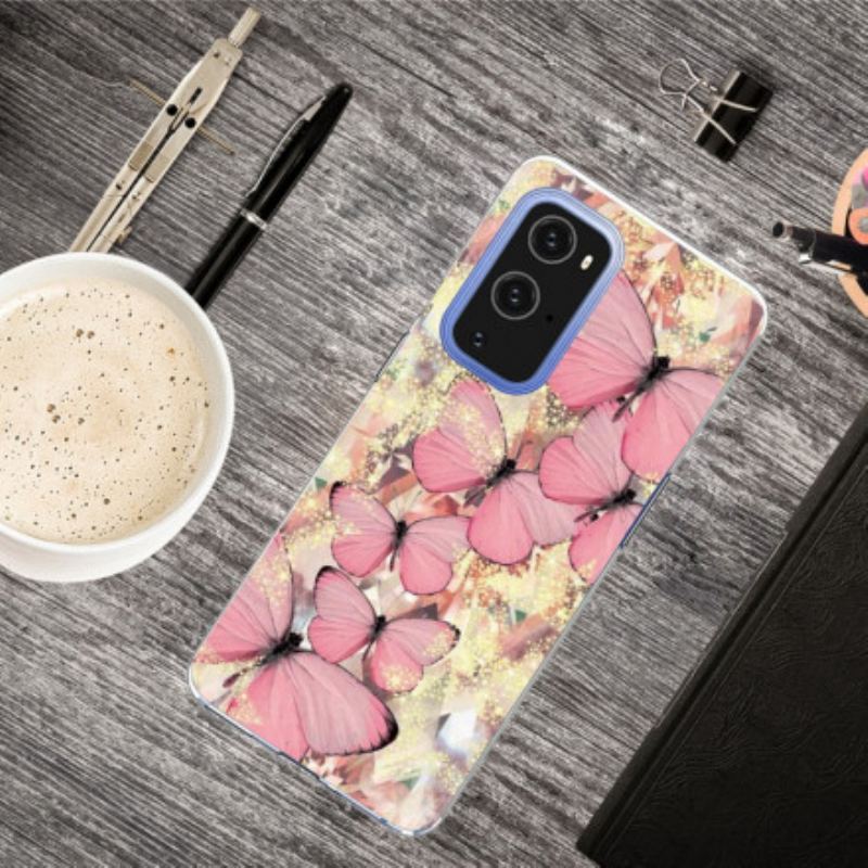 Capa Para OnePlus 9 Pro Borboletas Borboletas