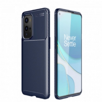 Capa Para OnePlus 9 Pro Textura Flexível De Fibra De Carbono