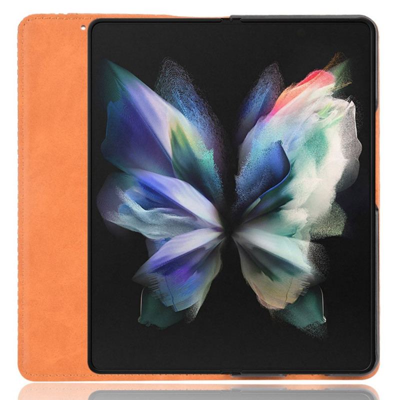 Capa De Celular Para Samsung Galaxy Z Fold 4 Flip Armazenamento De Caneta Retrô