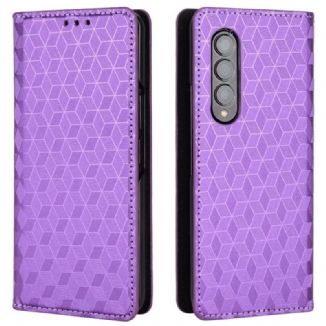 Capa De Celular Para Samsung Galaxy Z Fold 4 Flip Cubo 3d