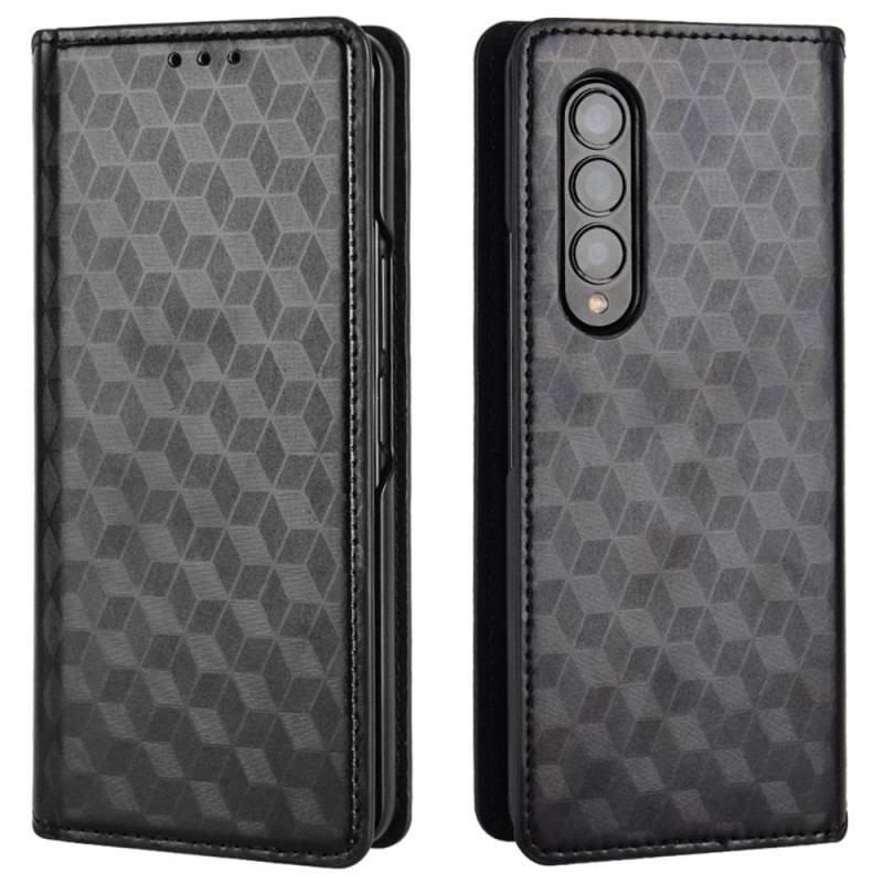 Capa De Celular Para Samsung Galaxy Z Fold 4 Flip Cubo 3d