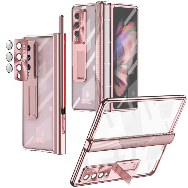 Capa De Celular Para Samsung Galaxy Z Fold 4 Vidro Temperado Transparente E Dobradiça