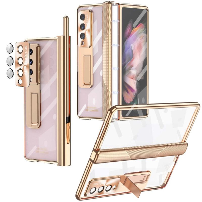 Capa De Celular Para Samsung Galaxy Z Fold 4 Vidro Temperado Transparente E Dobradiça