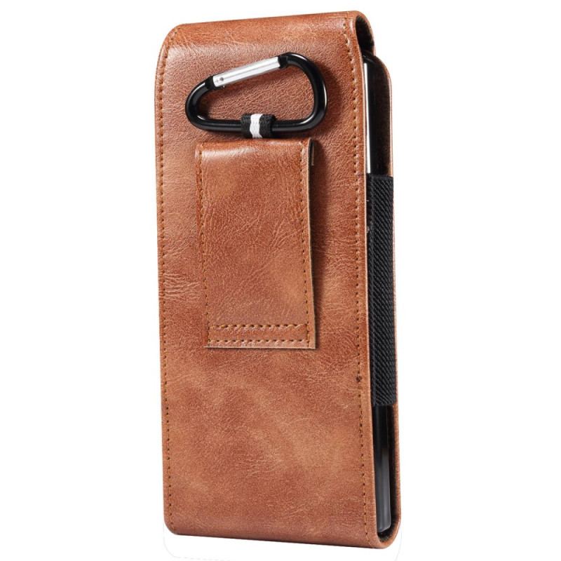 Capa De Couro Para Samsung Galaxy Z Fold 4 Bolsa De Cinto De Couro De Microfibra