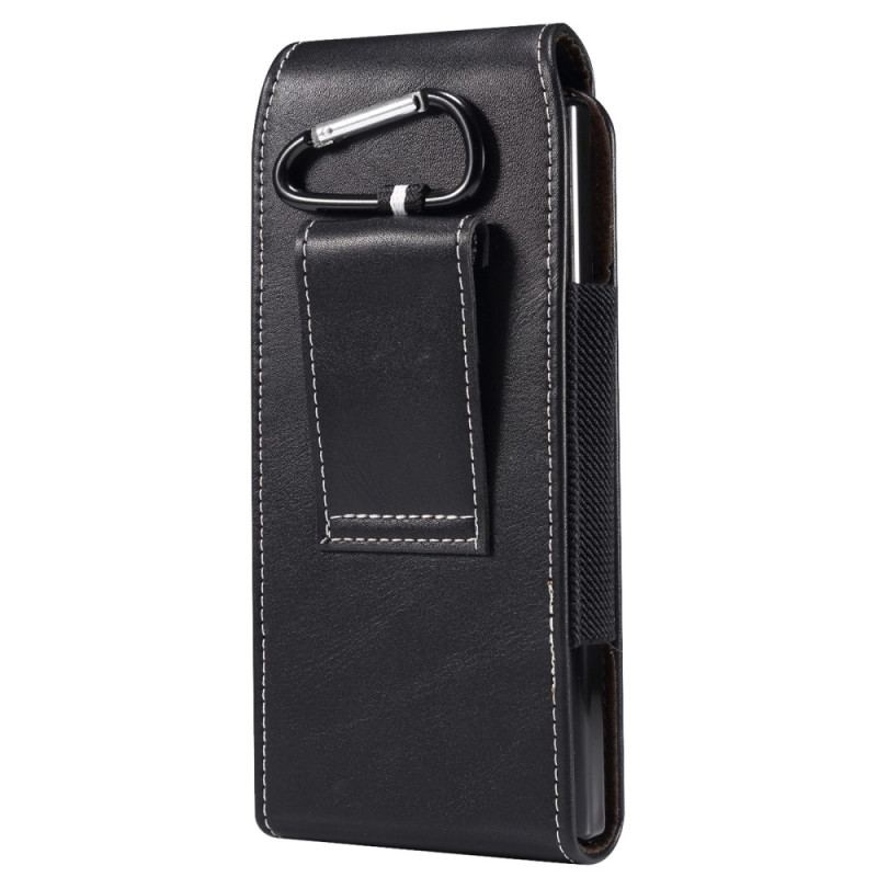 Capa De Couro Para Samsung Galaxy Z Fold 4 Bolsa De Cinto De Couro De Microfibra