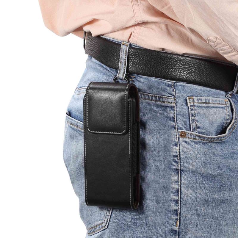 Capa De Couro Para Samsung Galaxy Z Fold 4 Bolsa De Cinto De Couro De Microfibra