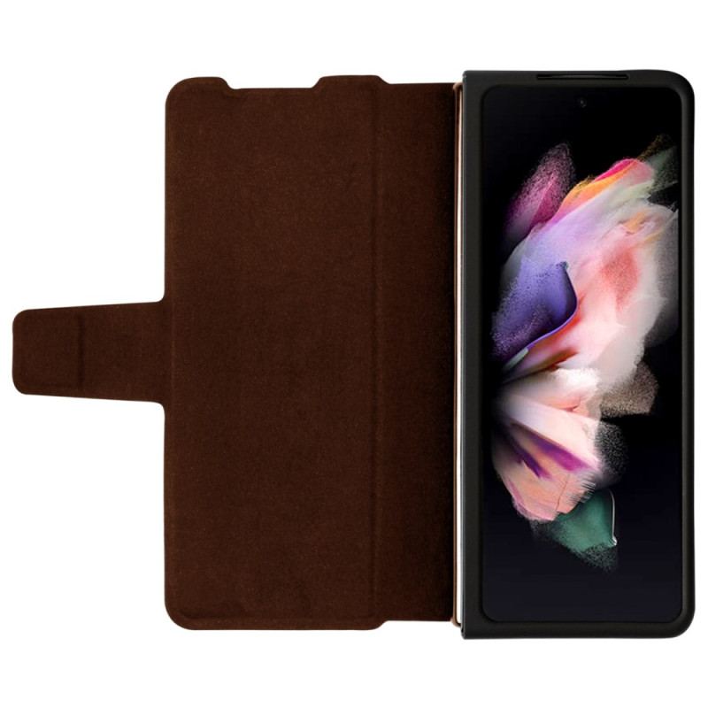 Capa Em Pele Para Samsung Galaxy Z Fold 4 Couro Sintético Nillkin