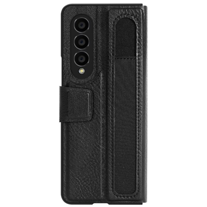 Capa Em Pele Para Samsung Galaxy Z Fold 4 Couro Sintético Nillkin