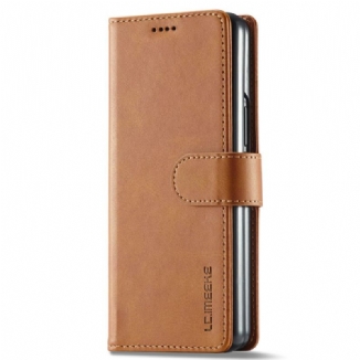 Capa Em Pele Para Samsung Galaxy Z Fold 4 Lc. Imeeke Clássico Couro Falso