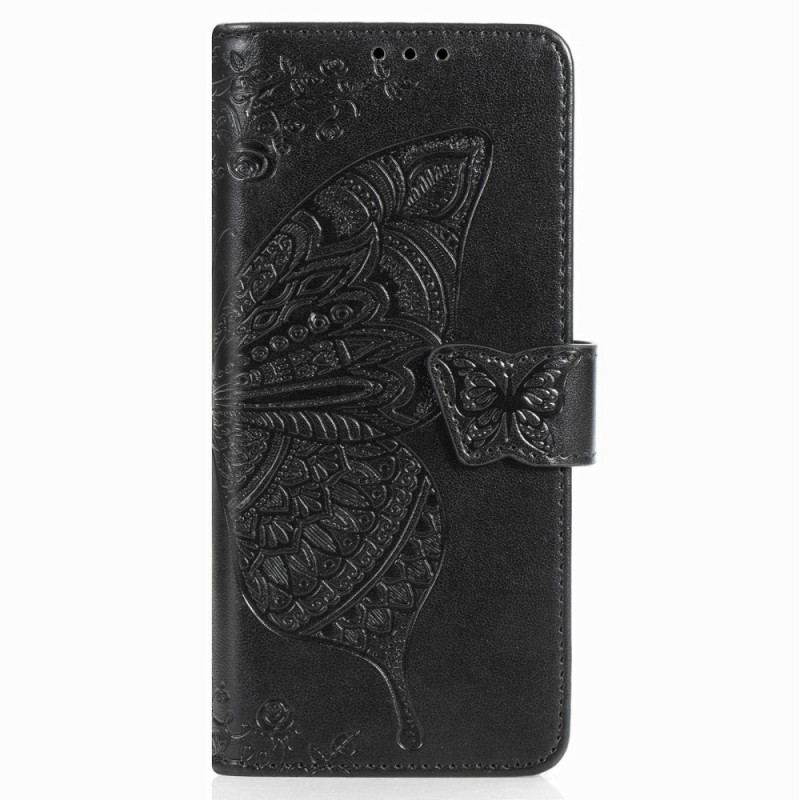 Capa Flip Para Samsung Galaxy Z Fold 4 Borboleta Gigante