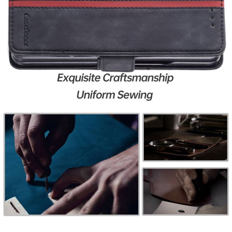 Capa Flip Para Samsung Galaxy Z Fold 4 Casedância Série Valsa 001