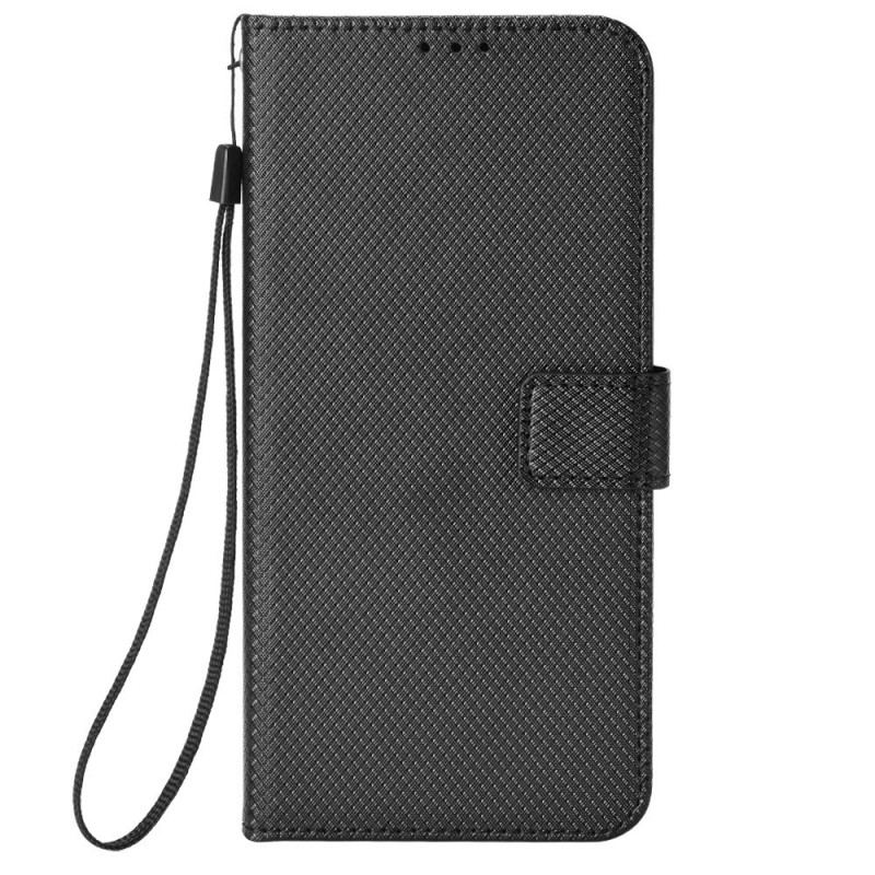 Capa Flip Para Samsung Galaxy Z Fold 4 De Cordão Correia De Diamante