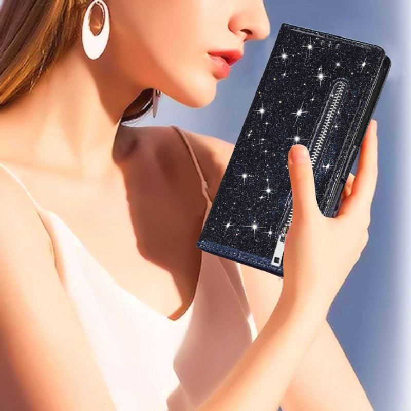 Capa Flip Para Samsung Galaxy Z Fold 4 Cordão De Estrelas