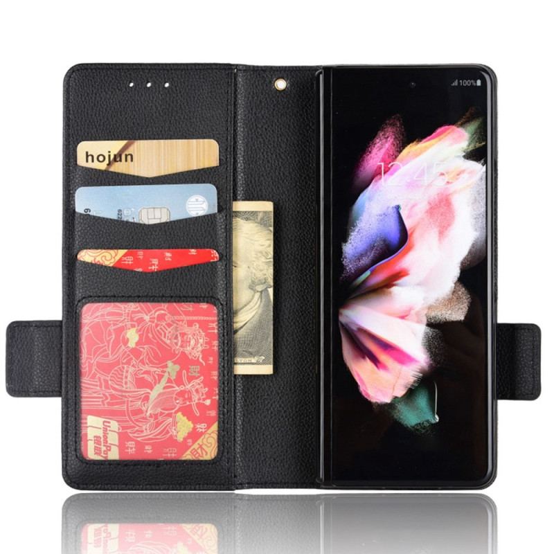 Capa Flip Para Samsung Galaxy Z Fold 4 Couro Sintético Winston