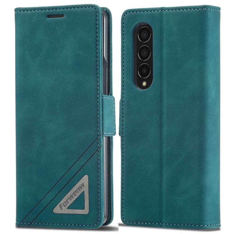 Capa Flip Para Samsung Galaxy Z Fold 4 Série Forwenw F3