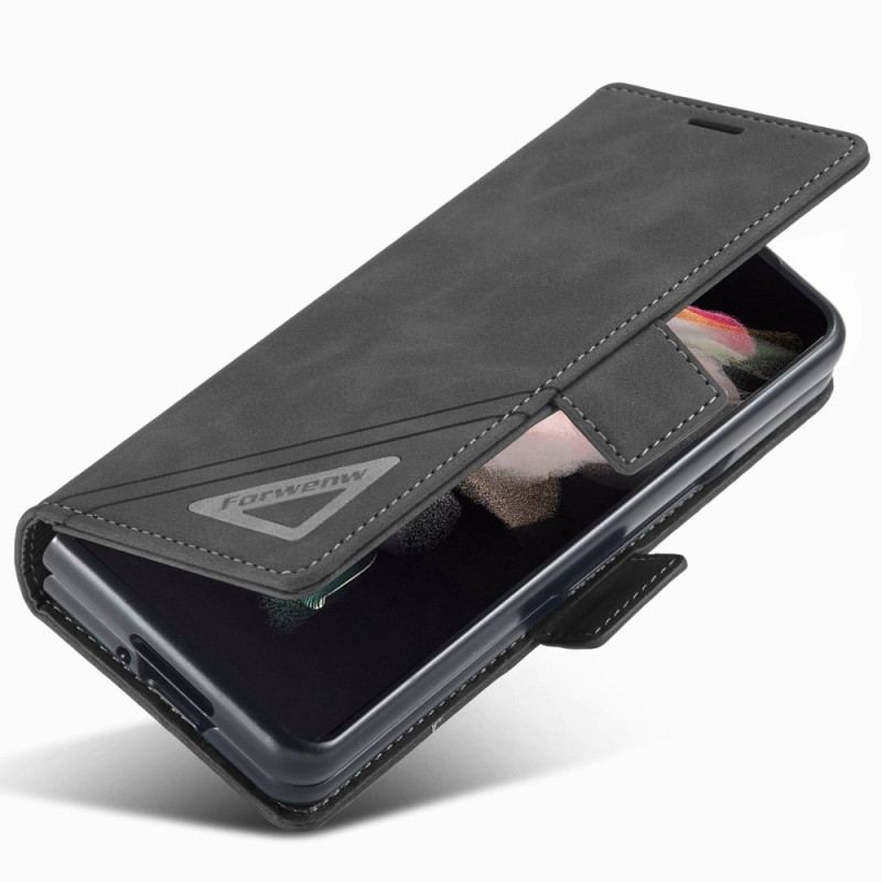 Capa Flip Para Samsung Galaxy Z Fold 4 Série Forwenw F3