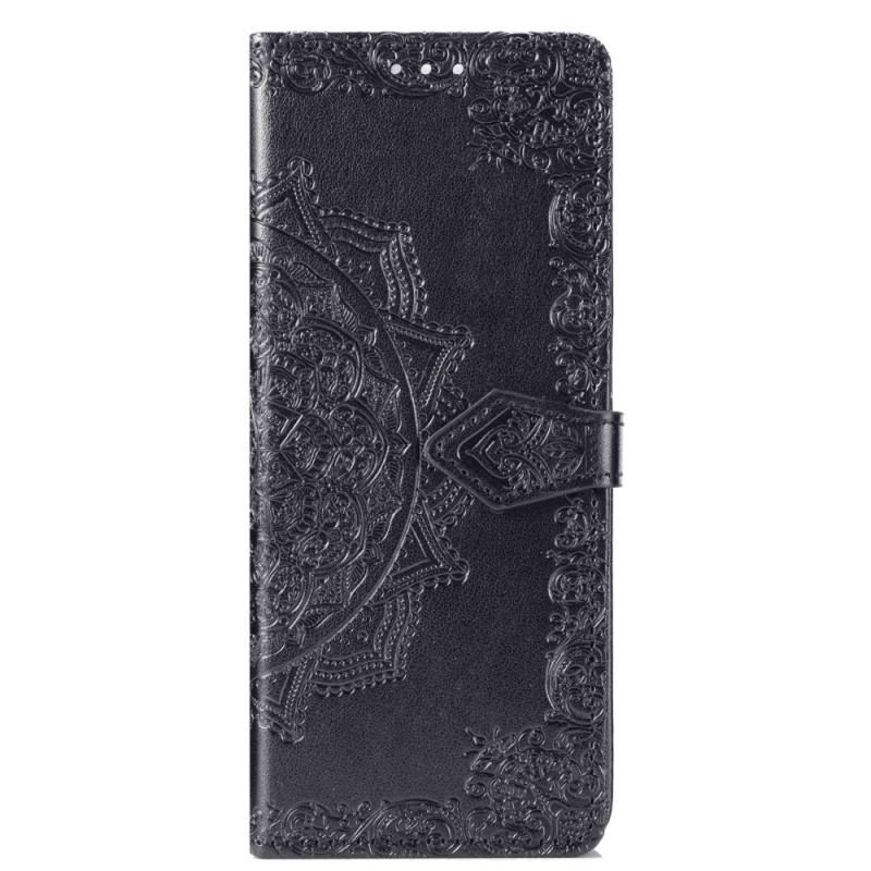 Capa Folio Para Samsung Galaxy Z Fold 4 De Cordão Mandala Medieval Strappy